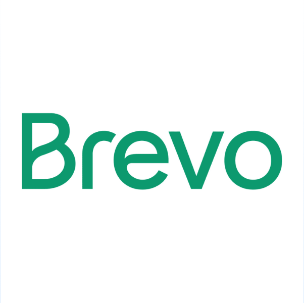 Brevo logo in groen op witte achtergrond