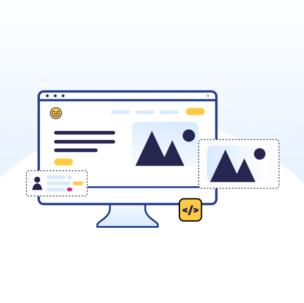 visual van website met afbeeldingen