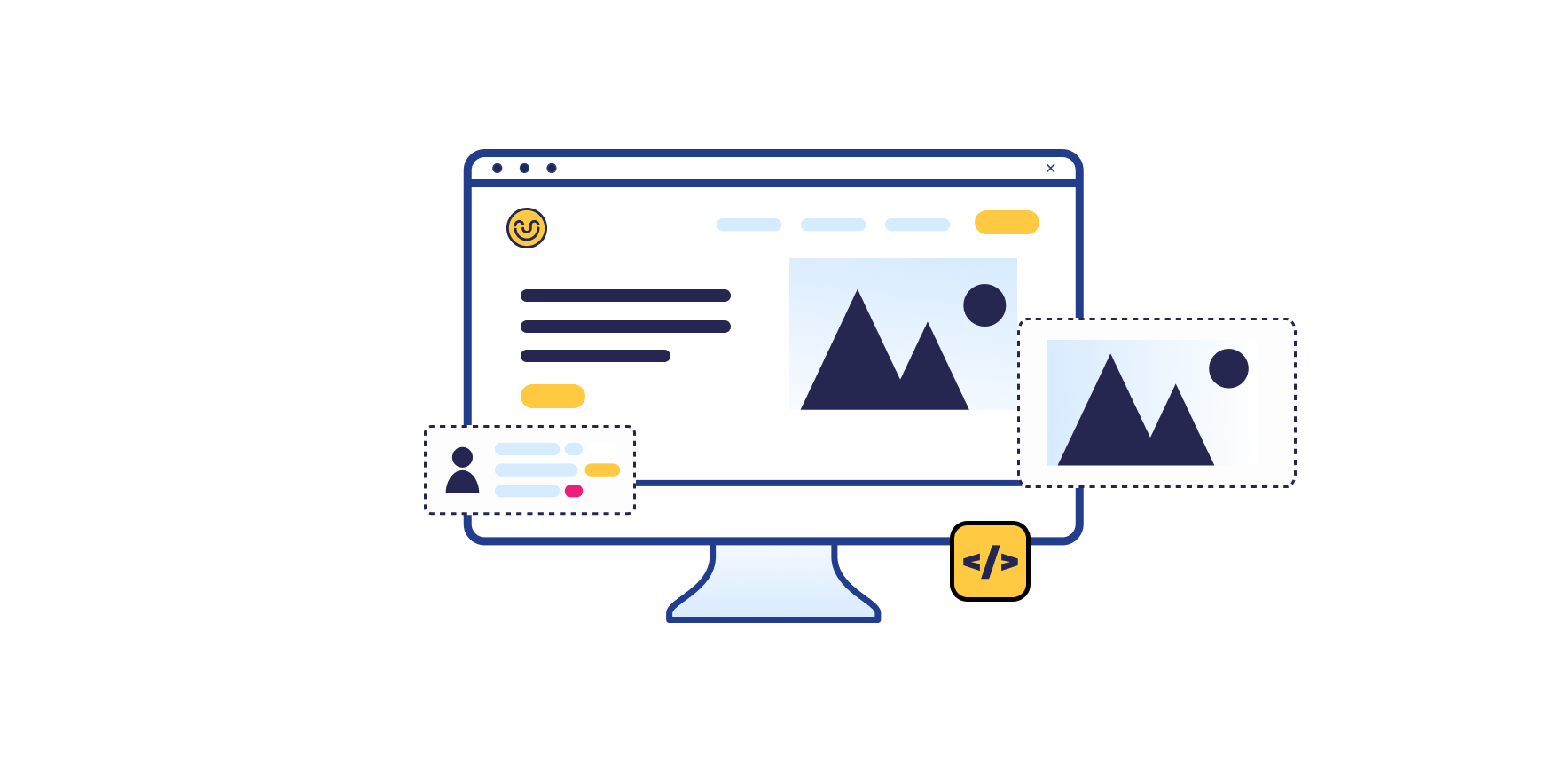 visual van website met afbeeldingen
